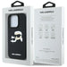 Karl Lagerfeld HC 3D Rubber Double Heads iPhone 16 Pro Case - Black - Cell phone cases and covers<<<HurtelXML