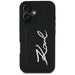 Karl Lagerfeld HC Grained PU Cardslot Metal Signature iPhone 16 Case - Black - Cell phone cases and covers<<<HurtelXML