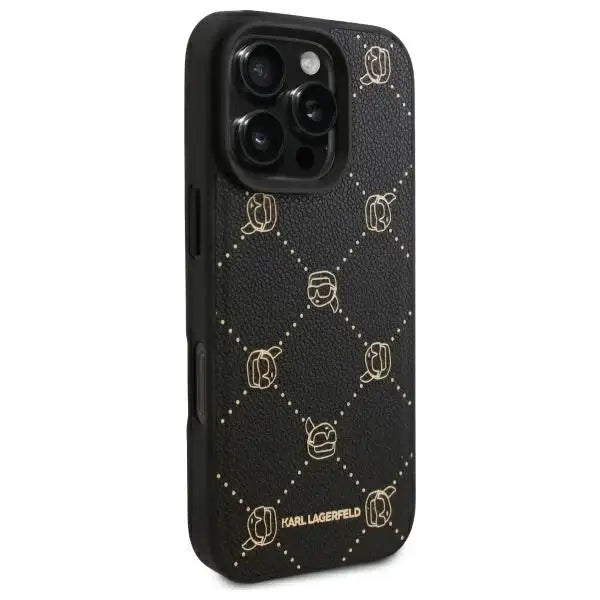 Karl Lagerfeld Karl Head Magsafe iPhone 16 Pro Case - Black - Cell phone cases and covers<<<HurtelXML