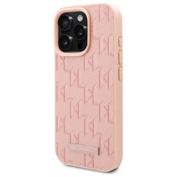 Karl Lagerfeld Hot Stamp Magsafe iPhone 16 Pro Max Case - Pink - Cell phone cases and covers<<<HurtelXML