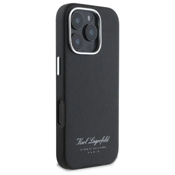 Karl Lagerfeld Hotel RSG Case for iPhone 16 Pro Max - Black - Cell phone cases and covers<<<HurtelXML