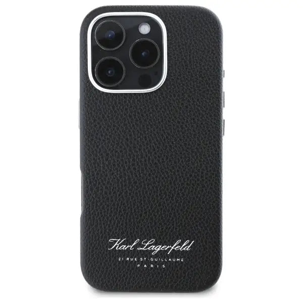 Karl Lagerfeld Hotel RSG iPhone 16 Pro Case - Black - Cell phone cases and covers<<<HurtelXML