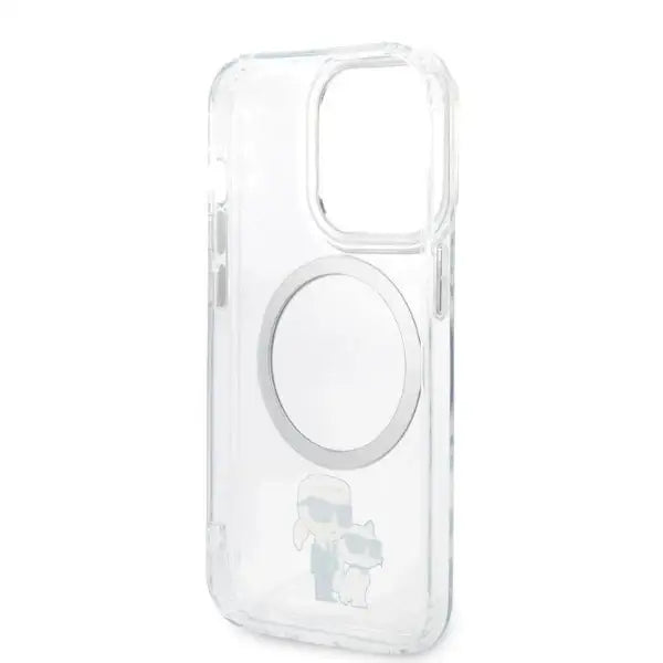 Karl Lagerfeld Iconic Karl&Choupette Magsafe case for iPhone 14 Pro Max - transparent - Cell phone cases