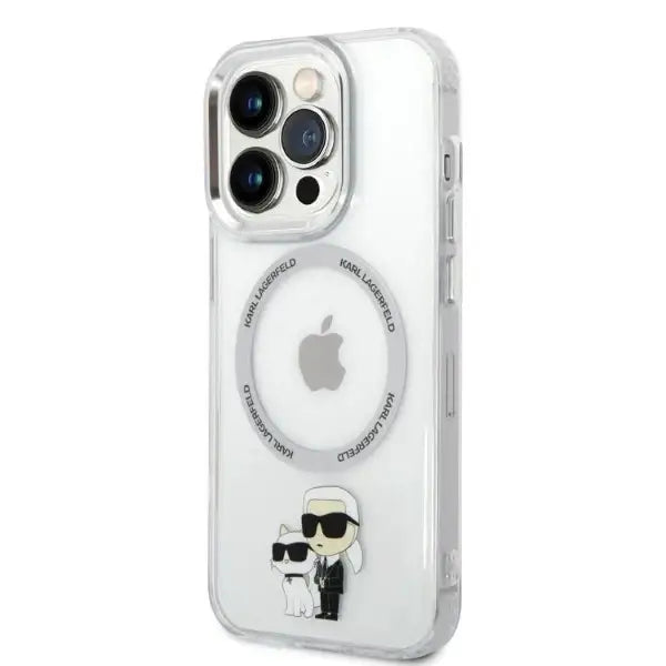 Karl Lagerfeld Iconic Karl&Choupette Magsafe case for iPhone 14 Pro Max - transparent - Cell phone cases