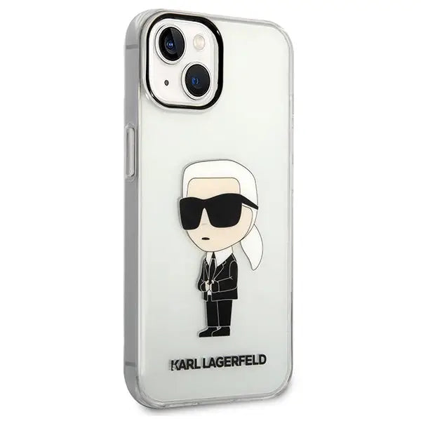 Karl Lagerfeld Ikonik Karl case for iPhone 14 Plus - transparent - Cell phone cases and covers<<<HurtelXML