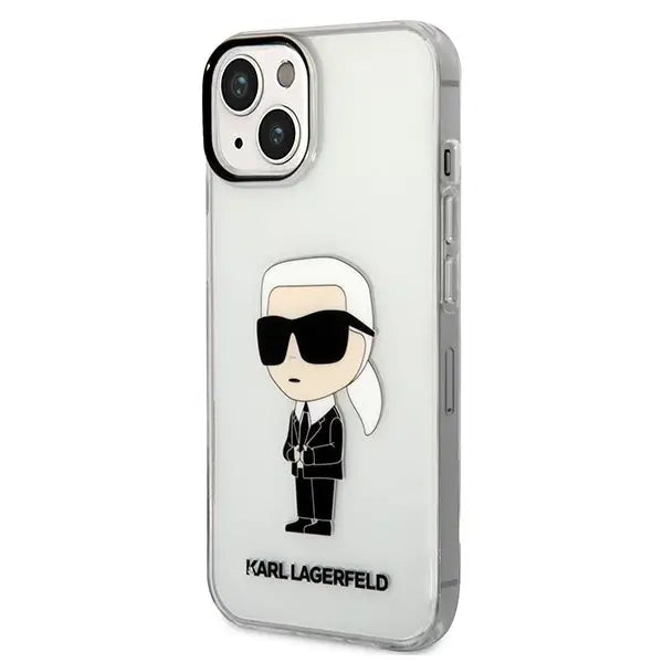 Karl Lagerfeld Ikonik Karl case for iPhone 14 Plus - transparent - Cell phone cases and covers<<<HurtelXML