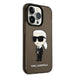 Karl Lagerfeld Ikonik Karl case for iPhone 14 Pro Max - black - Cell phone cases and covers<<<HurtelXML