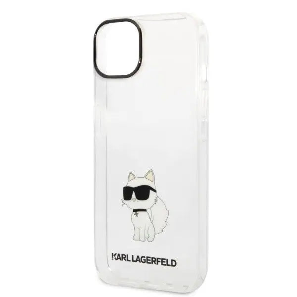 Karl Lagerfeld Ikonik Choupette case for iPhone 14 Plus - transparent - Cell phone cases and covers<<<HurtelXML