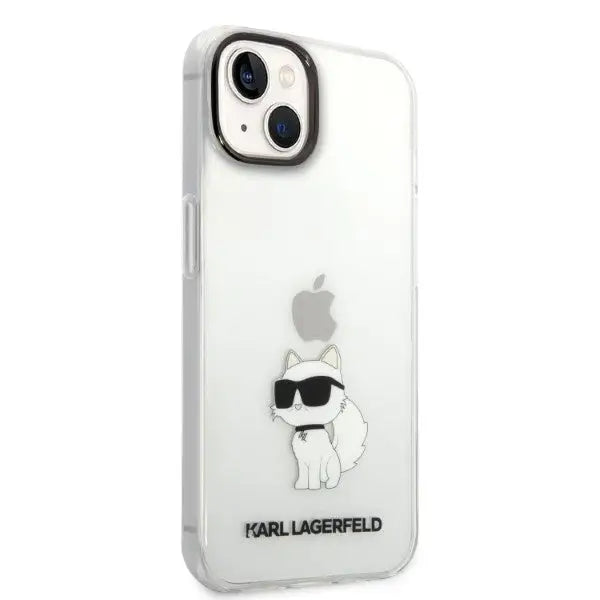 Karl Lagerfeld Ikonik Choupette case for iPhone 14 Plus - transparent - Cell phone cases and covers<<<HurtelXML