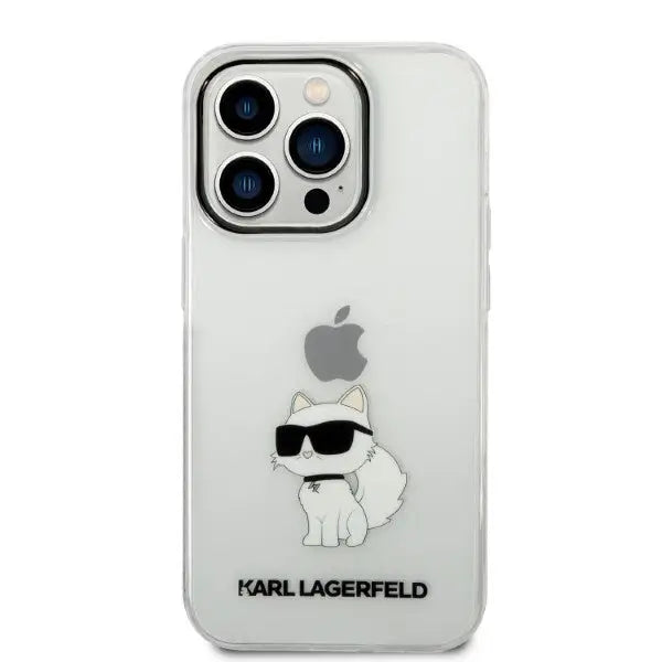 Karl Lagerfeld Ikonik Choupette case for iPhone 14 Pro - transparent - Cell phone cases and covers<<<HurtelXML