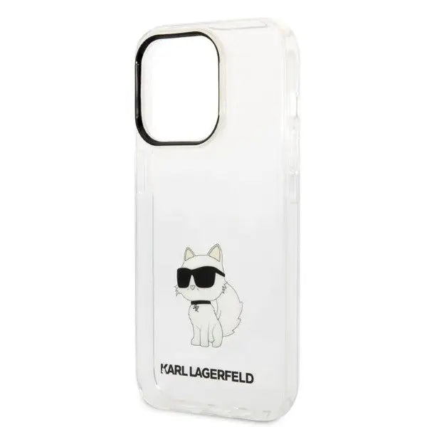 Karl Lagerfeld Ikonik Choupette case for iPhone 14 Pro - transparent - Cell phone cases and covers<<<HurtelXML