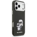 Karl Lagerfeld IML Aquarelle Karl & Choupette & Logo MagSafe Case for iPhone 17 Pro Max - Black - Cell phone cases