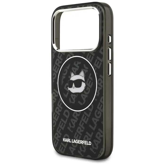 Karl Lagerfeld IML Choupette Head Logo MagSafe Case for iPhone 17 Pro Max - Black - Cell phone cases