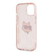 Karl Lagerfeld IML Choupette Head & Monogram case for iPhone 15 / 14 / 13 - pink - Cell phone cases
