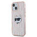 Karl Lagerfeld IML Choupette Head & Monogram case for iPhone 15 / 14 / 13 - pink - Cell phone cases