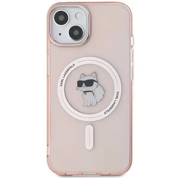 Karl Lagerfeld IML Choupette MagSafe case for iPhone 14 / 15 / 13 - pink - Cell phone cases and covers<<<HurtelXML