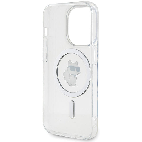 Karl Lagerfeld IML Choupette MagSafe case for iPhone 15 Pro - transparent - Cell phone cases and covers<<<HurtelXML