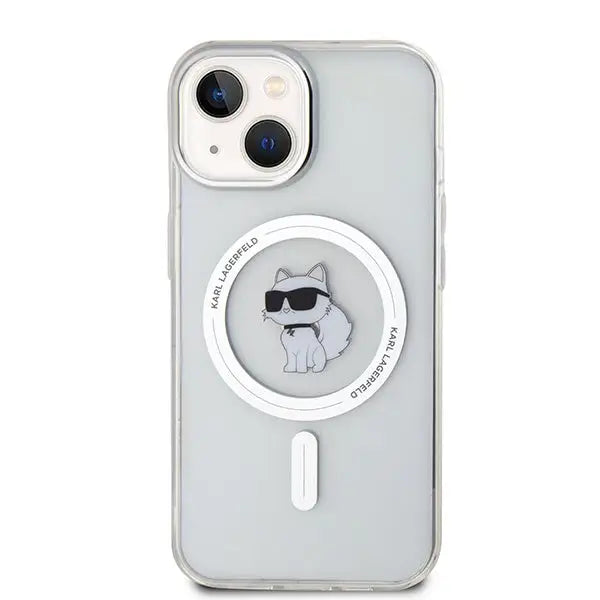 Karl Lagerfeld IML Choupette MagSafe case for iPhone 15 - transparent - Cell phone cases and covers<<<HurtelXML