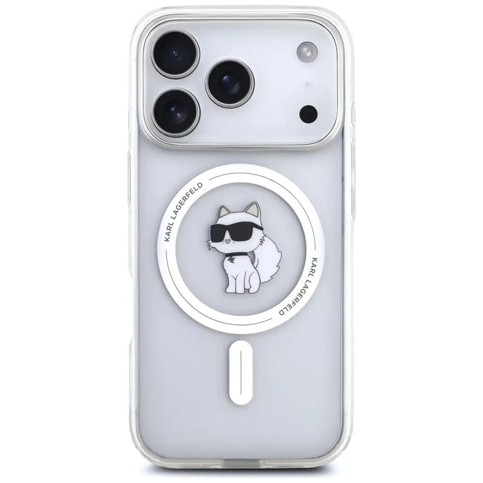 Karl Lagerfeld IML Choupette MagSafe Case for iPhone 17 Pro Max - Transparent - Cell phone cases and covers<<<HurtelXML
