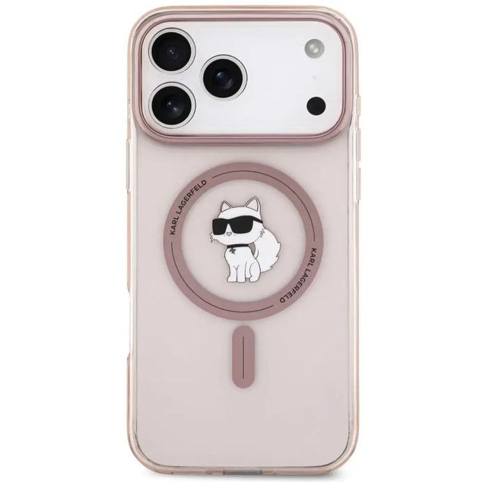 Karl Lagerfeld IML Choupette MagSafe Case for iPhone 17 Pro Max - Pink - Cell phone cases and covers<<<HurtelXML
