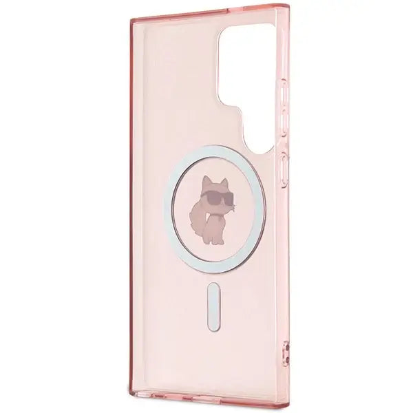 Karl Lagerfeld IML Choupette MagSafe case for Samsung Galaxy S24 Ultra - pink - Cell phone cases and covers<<<HurtelXML