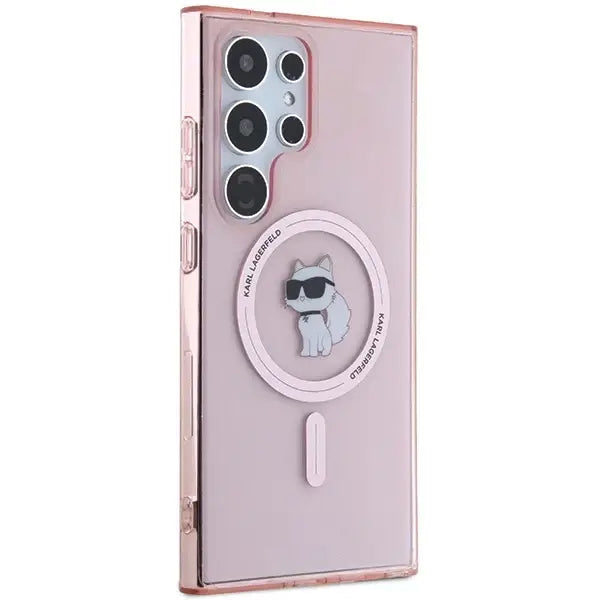 Karl Lagerfeld IML Choupette MagSafe case for Samsung Galaxy S24 Ultra - pink - Cell phone cases and covers<<<HurtelXML