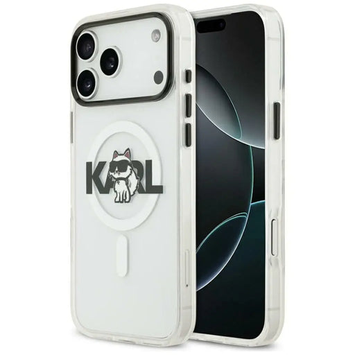 Karl Lagerfeld IML Choupette Sketch Logo MagSafe iPhone 17 Case - Clear - Cell phone cases and covers<<<HurtelXML