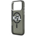 Karl Lagerfeld IML Glitter Karl & Choupette Sketch Logo MagSafe Case for iPhone 17 Pro Max - Black - Cell phone cases