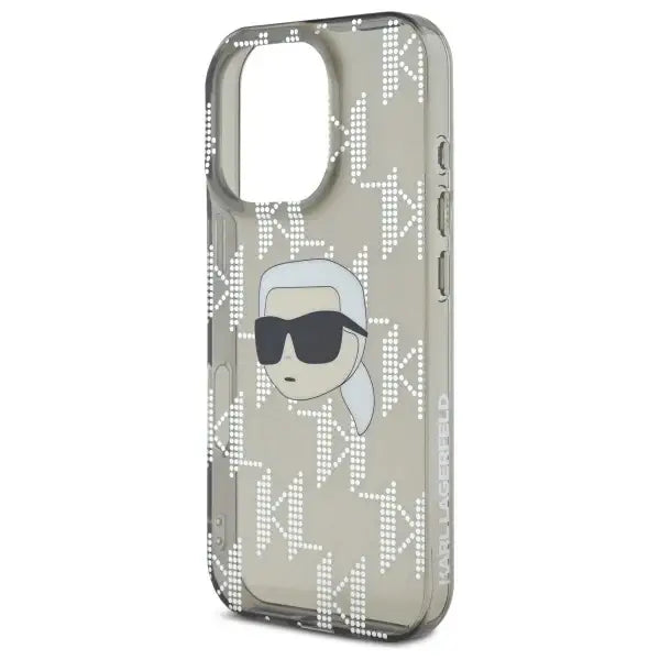 Karl Lagerfeld IML Karl Head Electroplated Case for iPhone 16 Pro Max - Black - Cell phone cases and covers<<<HurtelXML