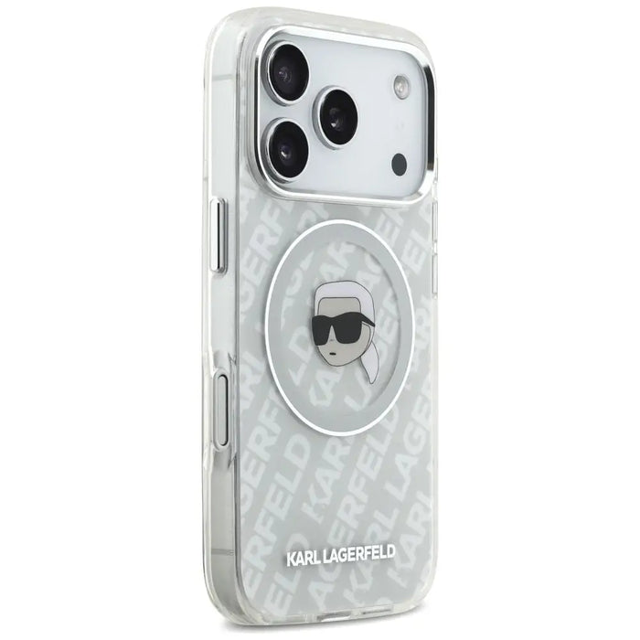 Karl Lagerfeld IML Karl Head Logo MagSafe Case for iPhone 17 Pro - Gray - Cell phone cases and covers<<<HurtelXML