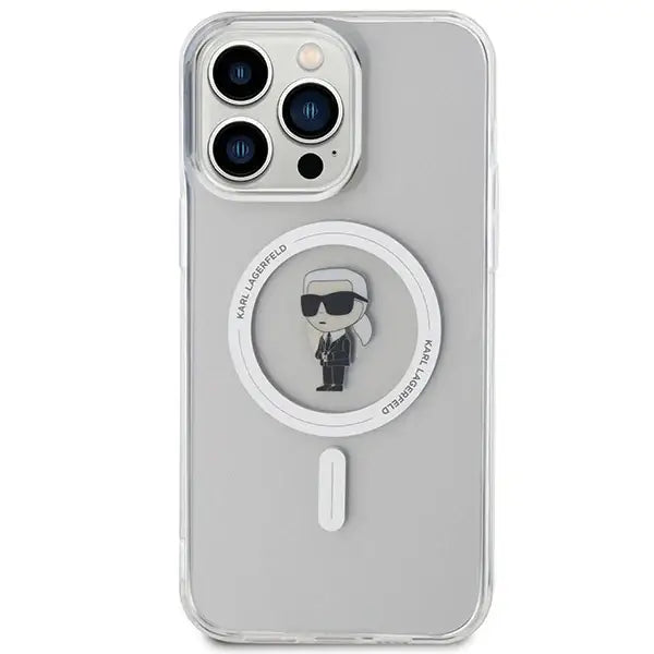 Karl Lagerfeld IML Ikonik MagSafe case for iPhone 15 Pro Max - transparent - Cell phone cases and covers<<<HurtelXML