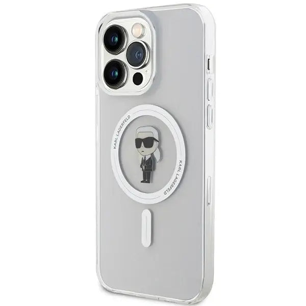 Karl Lagerfeld IML Ikonik MagSafe case for iPhone 15 Pro Max - transparent - Cell phone cases and covers<<<HurtelXML