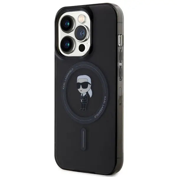 Karl Lagerfeld IML Ikonik MagSafe iPhone 14 Pro Max Case - Black - Cell phone cases and covers<<<HurtelXML