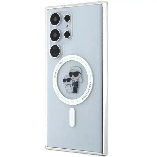Karl Lagerfeld IML Karl&Choupette MagSafe case for Samsung Galaxy S24 Ultra - transparent - Cell phone cases