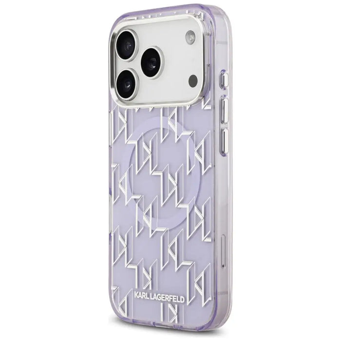 Karl Lagerfeld IML KL Monogram MagSafe Case for iPhone 17 Pro - Purple - Cell phone cases and covers<<<HurtelXML
