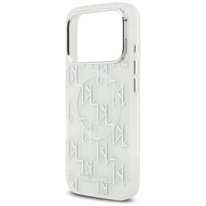 Karl Lagerfeld IML KL Monogram MagSafe Case for iPhone 17 Pro - White - Cell phone cases and covers<<<HurtelXML