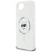 Karl Lagerfeld IML Metal Choupette Head MagSafe iPhone 16e Case - White - Cell phone cases and covers<<<HurtelXML