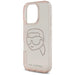 Karl Lagerfeld IML Rhinestones Karl Head Case for iPhone 16 Pro Max Pink - Cell phone cases and covers<<<HurtelXML