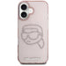 Karl Lagerfeld IML Rhinestones Karl Head iPhone 16 Case Pink - Cell phone cases and covers<<<HurtelXML