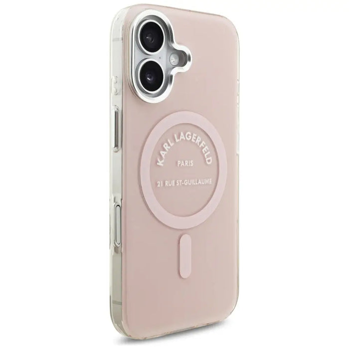 Karl Lagerfeld IML Karl RSG Logo MagSafe Case for iPhone 17 - Pink - Cell phone cases and covers<<<HurtelXML