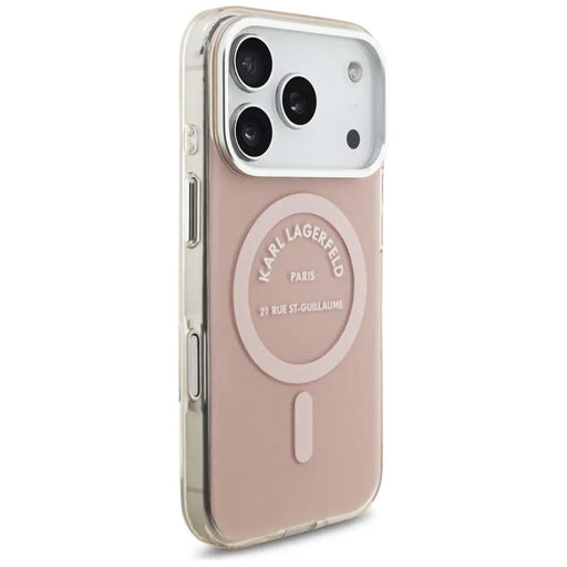 Karl Lagerfeld IML Karl RSG Logo MagSafe Case for iPhone 17 Pro - Pink - Cell phone cases and covers<<<HurtelXML