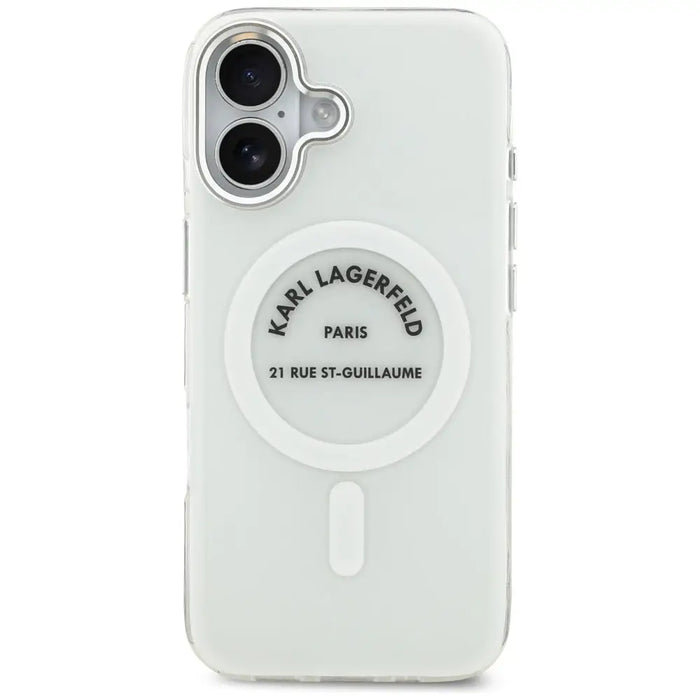 Karl Lagerfeld IML Karl RSG Logo MagSafe Case for iPhone 17 - Transparent - Cell phone cases and covers<<<HurtelXML