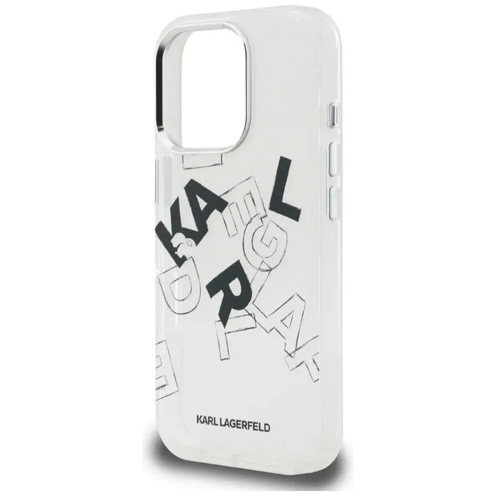Karl Lagerfeld IML Sketched Graphic Case for iPhone 16 Pro - Clear - Cell phone cases and covers<<<HurtelXML