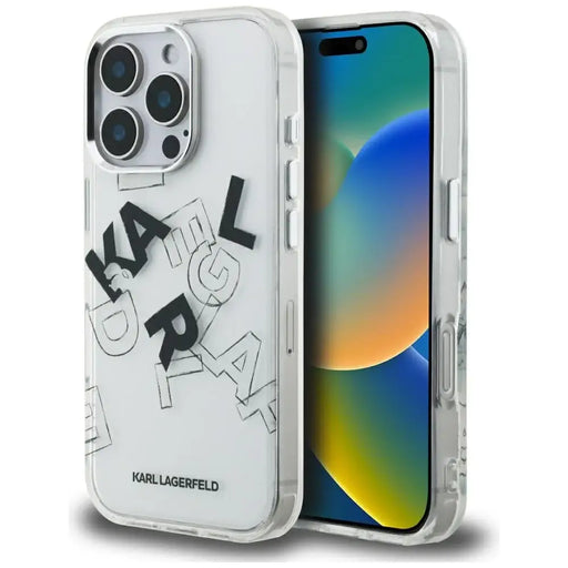 Karl Lagerfeld IML Sketched Graphic Case for iPhone 16 Pro Max - Clear - Cell phone cases and covers<<<HurtelXML