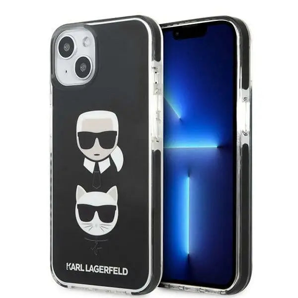Karl Lagerfeld Karl&Choupette Head Case for iPhone 13 - Black - Cell phone cases and covers<<<HurtelXML