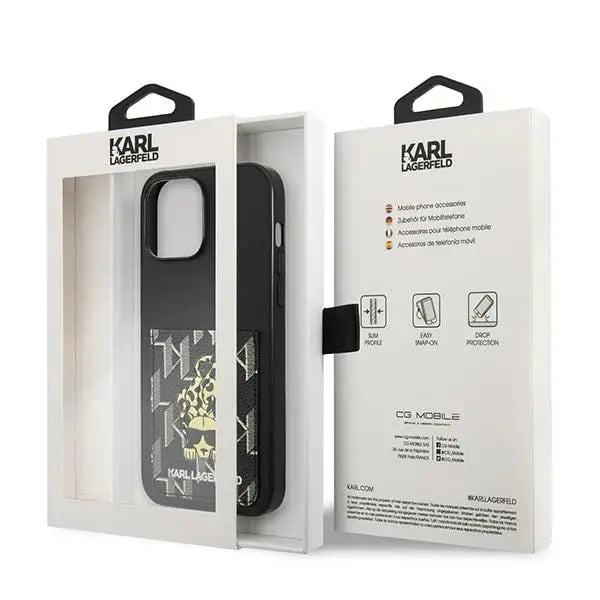 Karl Lagerfeld Karlimals Cardslot case for iPhone 13 Pro Max - black - Cell phone cases and covers<<<HurtelXML