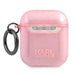 Karl Lagerfeld KLA2UKHGP AirPods cover różowy/pink Glitter Karl`s Head - Cell phone cases and covers<<<HurtelXML