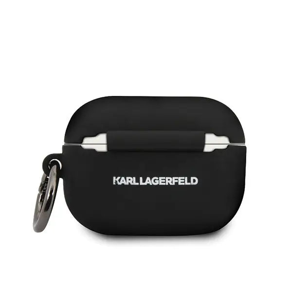 Karl Lagerfeld KLACAPSILGLBK AirPods Pro cover black/black Silicone Ikonik - Cell phone cases and covers<<<HurtelXML