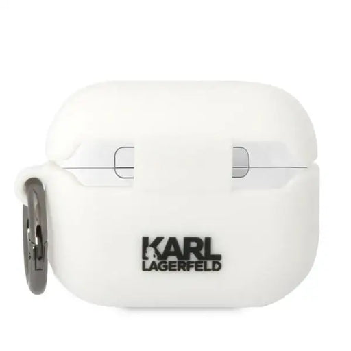 Karl Lagerfeld KLACAPSILKCW AirPods Pro cover white/white Silicone Karl & Choupette - Cell phone cases