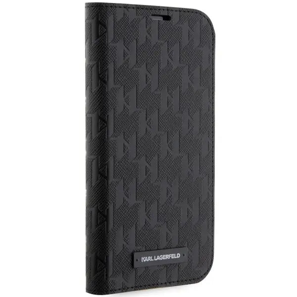 Karl Lagerfeld KLBKP14XSAKLHPK iPhone 14 Pro Max 6.7’’ bookcase black/black Saffiano Monogram - Cell phone cases